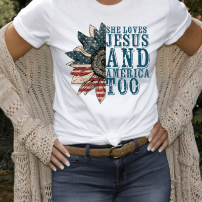 Loves America Too Graphic Tee