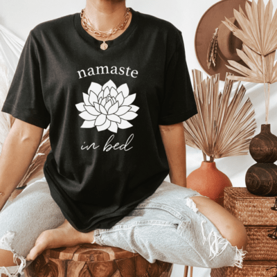 Namaste In Bed Graphic Tee
