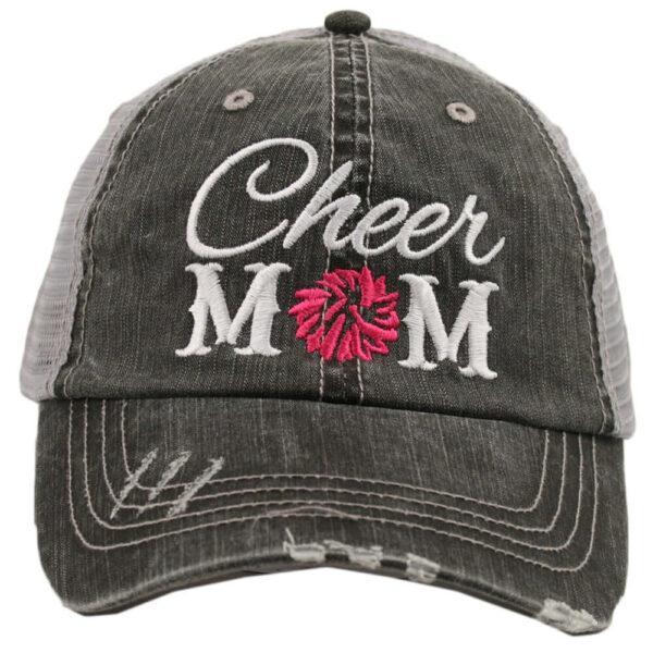 Cheer Mom Distressed Trucker Hat