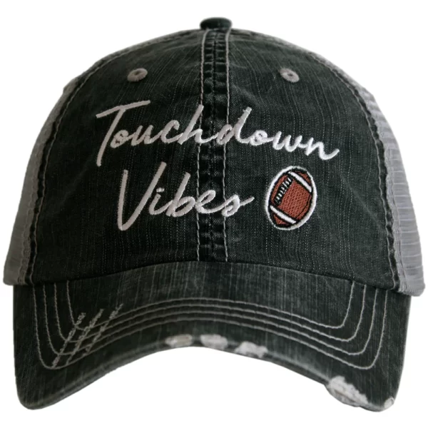 Touchdown Vibes Distressed Trucker Hat