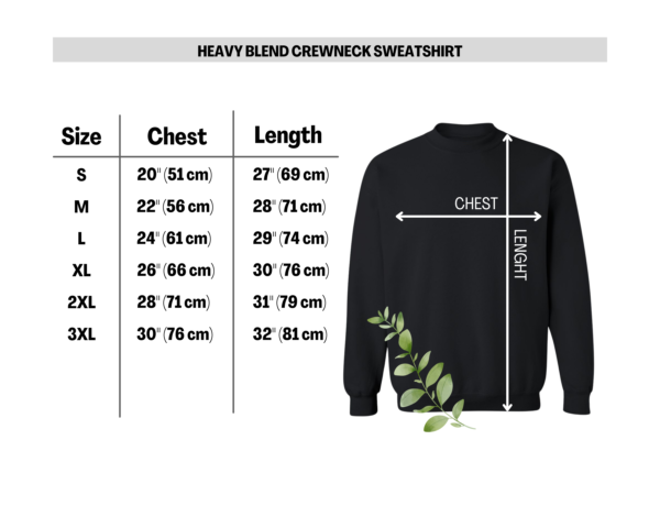 Gildan Sweatshirt Size Chart