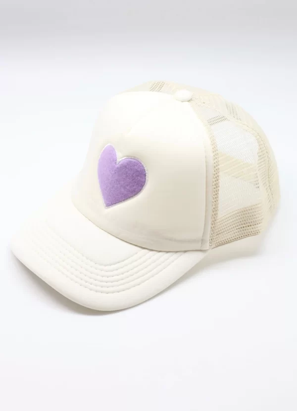 Hunky Heart Hat Lavender