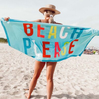 Beach Please Quick Dry Beach Towel