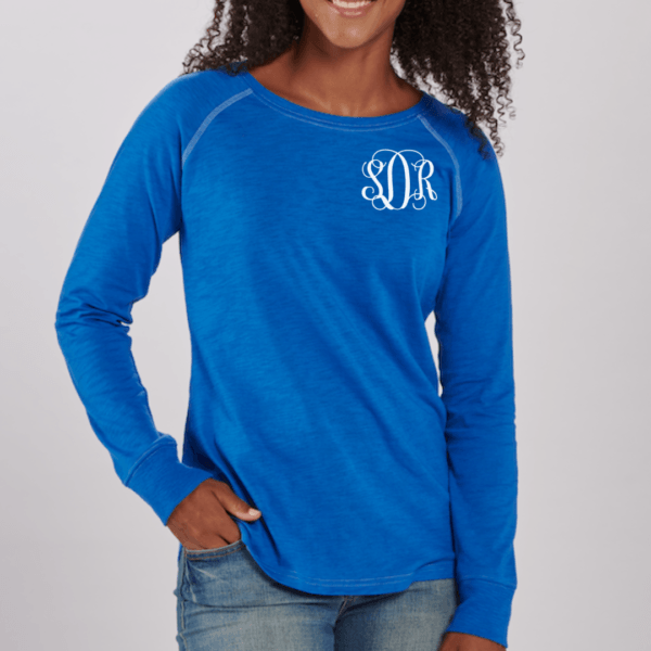 Monogrammed Solid Patch Tee