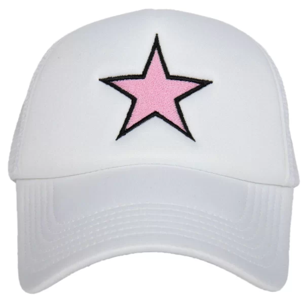 Pink Star Foam Trucker Hat