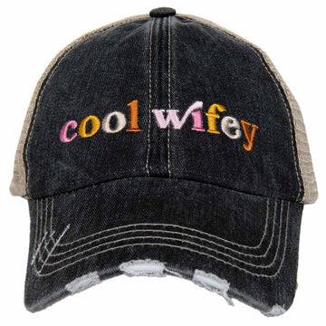 Cool Wifey Distressed Trucker Hat