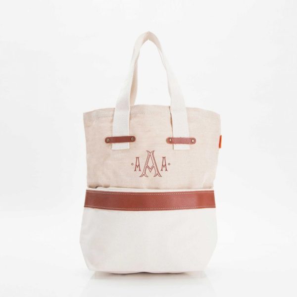 Jute and Canvas Tote