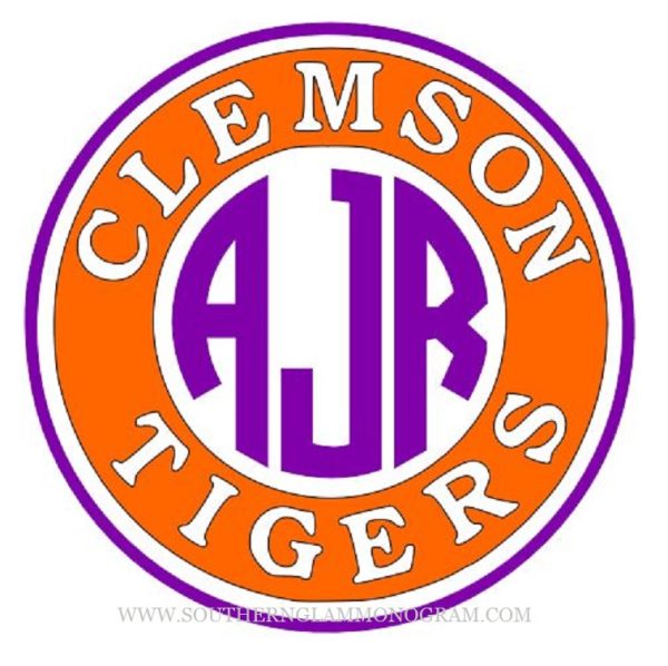 Clemson Circle Monogram