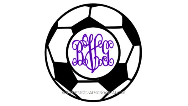 Soccer Ball with Interlocking Monogram