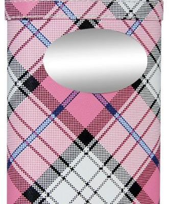 Valor Pink Plaid Stainless Steel 8oz Hip Flask