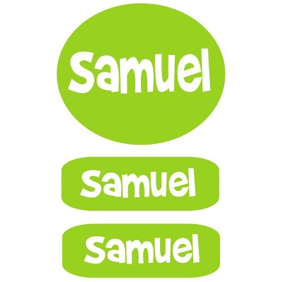 Clothing Labels - Lime Green Boys